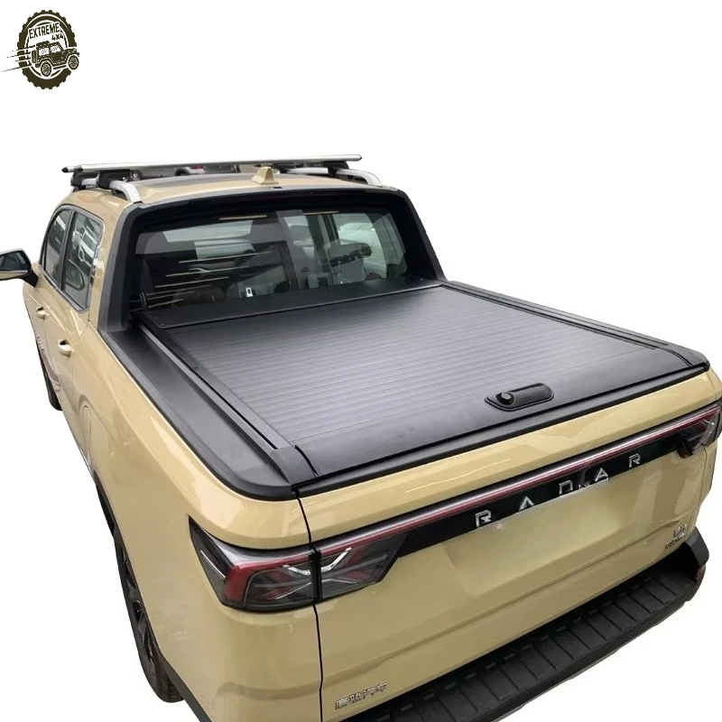 EXTREME Waterproof Aluminum Manual Roll up Roller Lid Pickup Truck Bed Tonneau Cover with Key Lock for Geely Radar 6