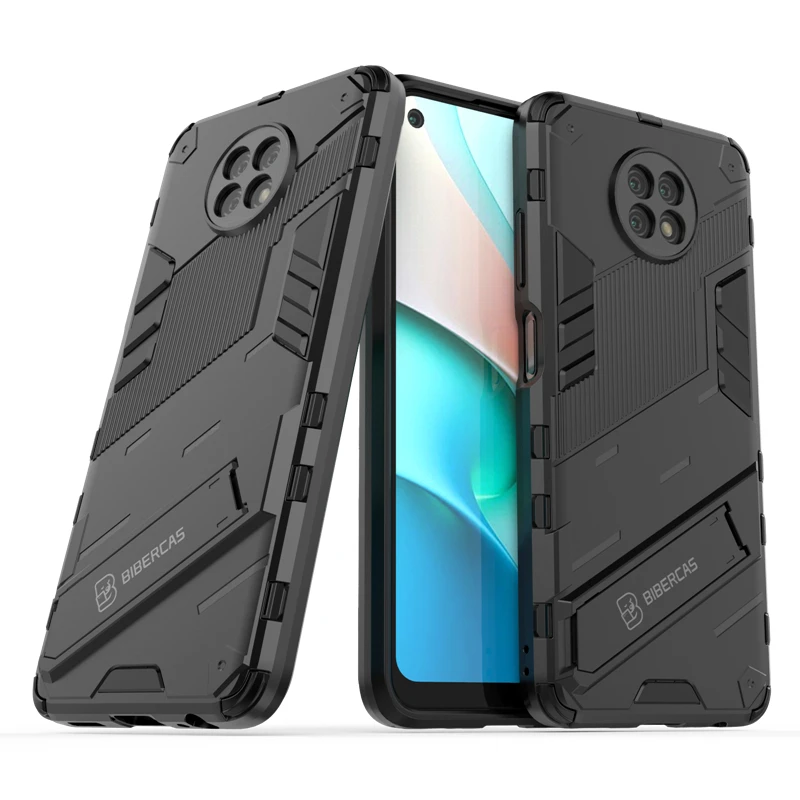 Phone Holder Case For Xiaomi Redmi Note 9T 5G Case Bumper Hard Armor Full Cover For Poco X4 Pro 5G Case For Redmi Note 9T 11 Pro