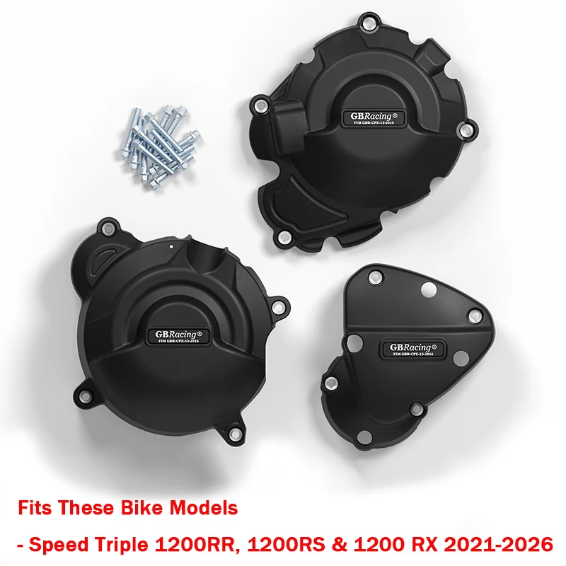 NEW 1200 RX accesorios para moto Speed Triple 1200RR Motorräder carenados 1200RS Secondary Engine Cover Set 2021-2026 image 3