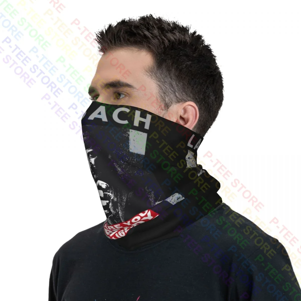 Pescoço Gaiter Bandana Lenço, Máscara Facial Meia Máscara, Libertado Laibach Nsk, Dia da Libertação