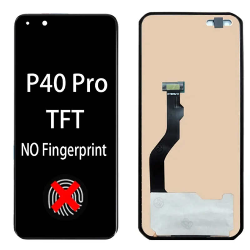 6.58\'\' 100% TFT Display Replacement For Huawei P40 Pro LCD Touch Screen Digitizer Assembly For Huawei P40Pro Display