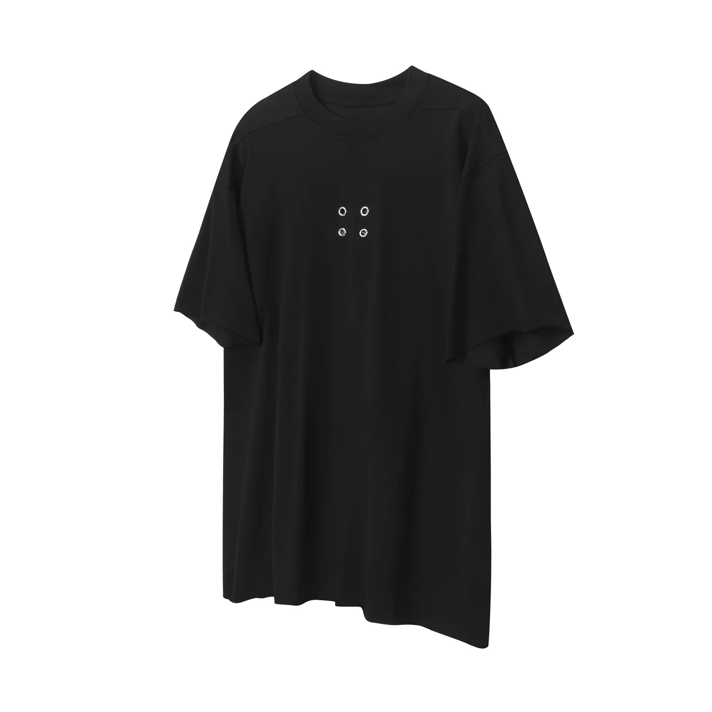 2026ss Rkos Style Metal Ring Patched Women Men T shirts tees Hiphop Oversized Men Casual Summer T shirt