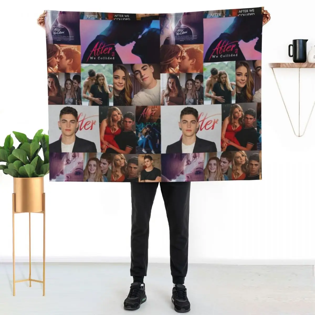 After Collage Throw Blanket Multi-Purpose Summer Beddings Hairys Large Decorative Throw Sofa Quilt Blankets