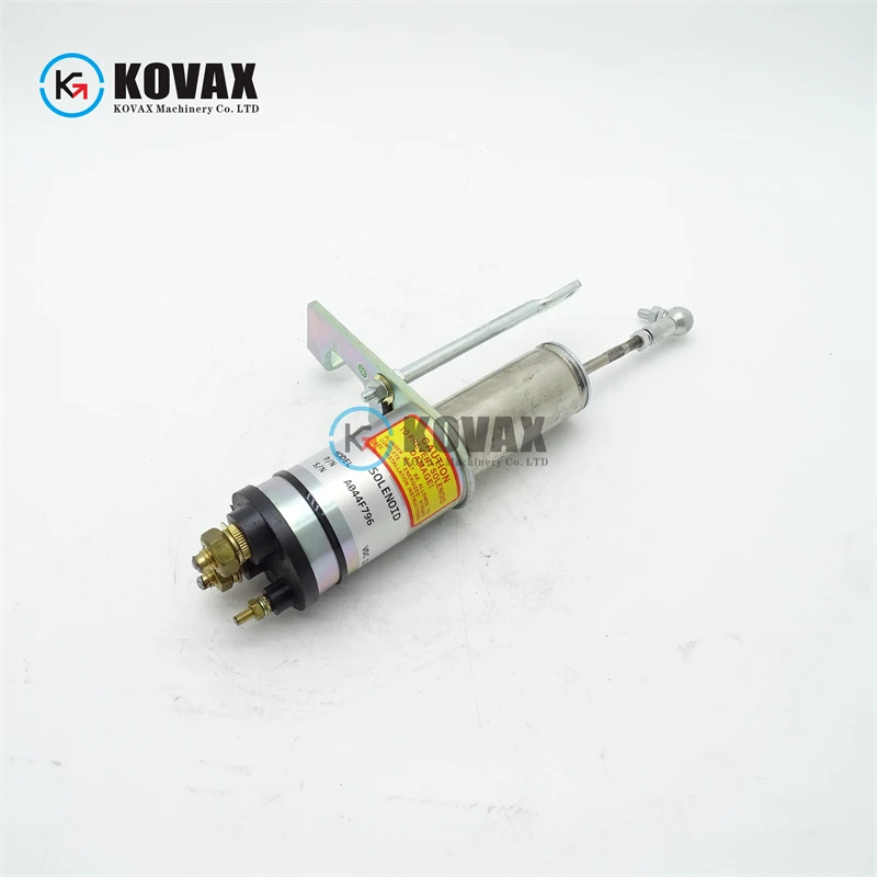 A044F796 صمام الملف اللولبي لإيقاف المحرك 12 فولت لأجزاء حفارة المحرك #5