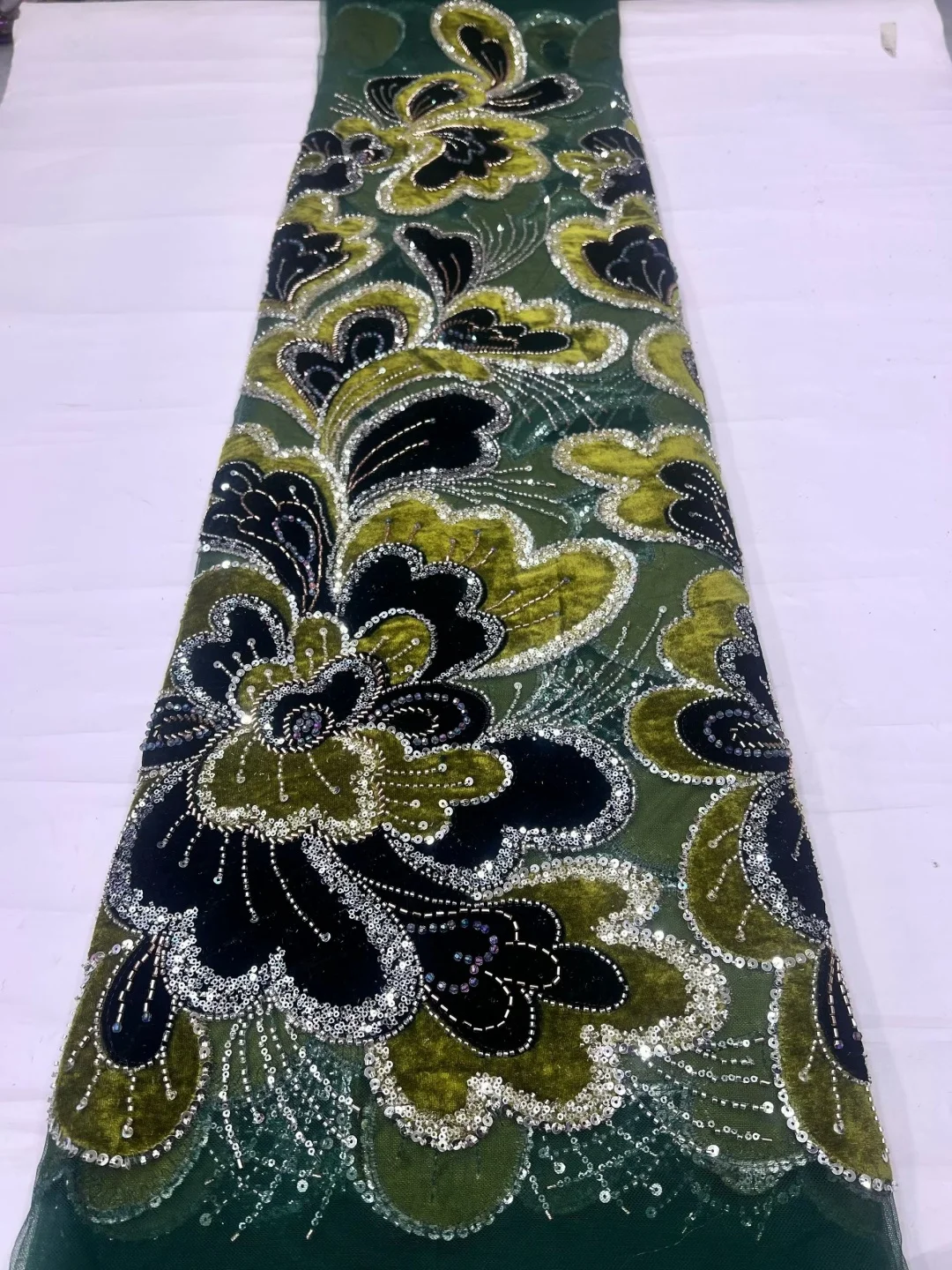 African Sequins Velvet Lace Fa - Sewing Velvet Fabric recension och pris