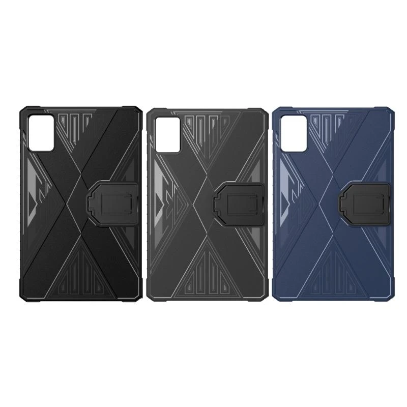 HX6A Silicone Case for Legion Y700 2025 Heavy Duty Shockproof Cover Adjustable Bracket Handheld Stand Case Viewing Stand Holder