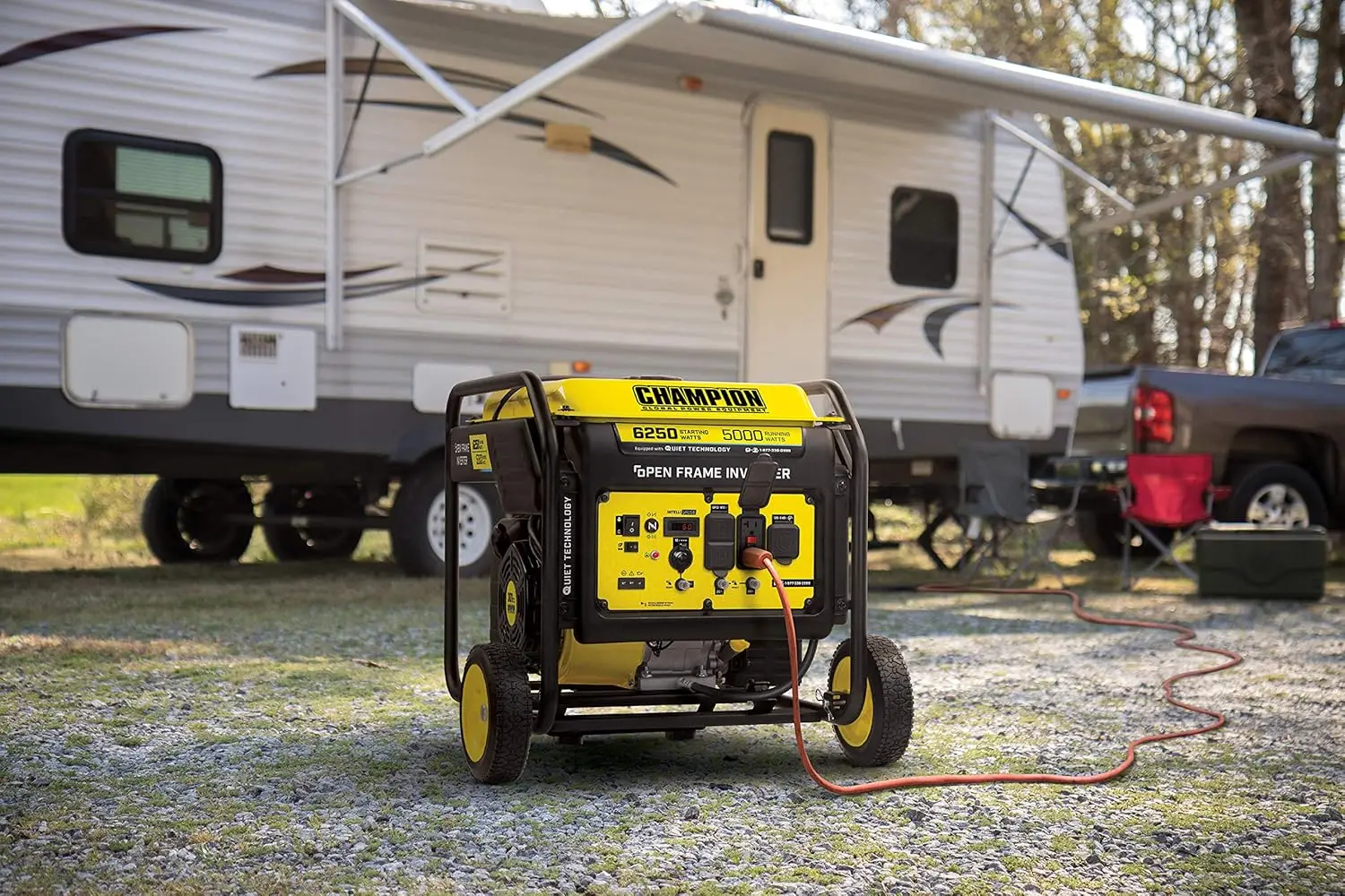 Champion Power Equipment 6250-Watt Portable Open Frame Inverter Generator with Quiet Technology