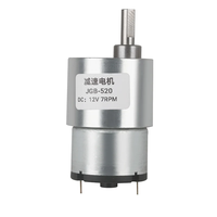 DC Gear Motor 6V/12V/24V 7RPM to 960RPM Reversible High Torque Gear Box JGB37-520 Electric Reduction Geared Motor
