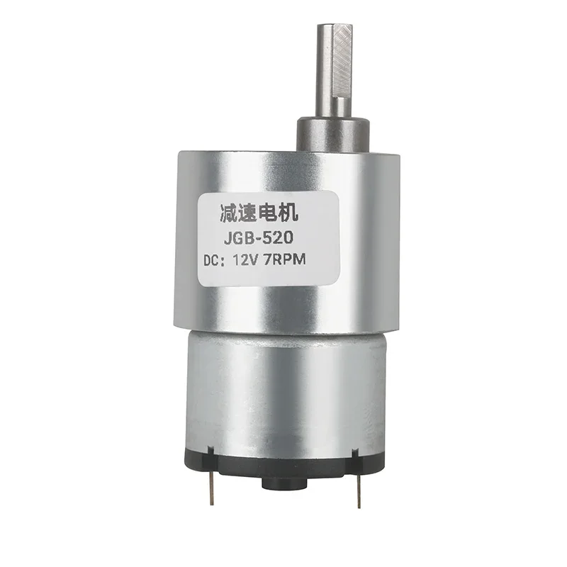 Silnik przekładniowy DC 6 V/12 V/24 V 7 obr./min do 960 obr./min Odwracalna skrzynia biegów o wysokim momencie obrotowym JGB37-520 Elektryczny silnik z przekładnią redukcyjną