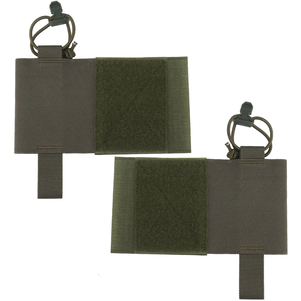 Gilet Tactique Wingman V2 – Pochettes Latérales Élastiques Porte-Radio Et Chargeur – Airsoft, Chasse – Lot De 2 (Gauche/Droite)