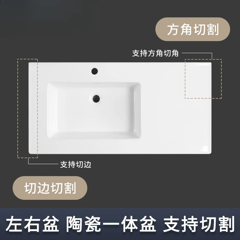 Side basin, ceramic countertop basin, balcony laundry pool, bathroom cabinet, washbasin, single basin