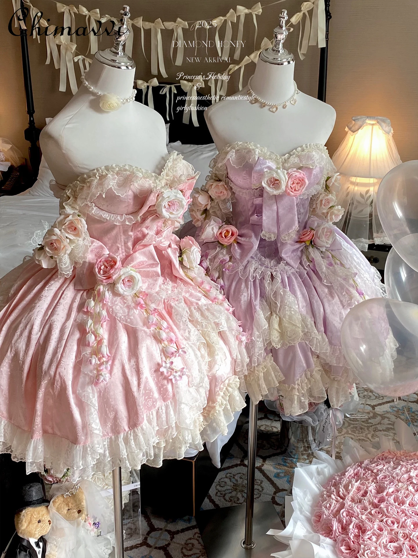 Super fata dolce fiore artificiale atmosfera romantica lisca di pesce cincher carino fiocco in pizzo giunture principessa cintura da donna