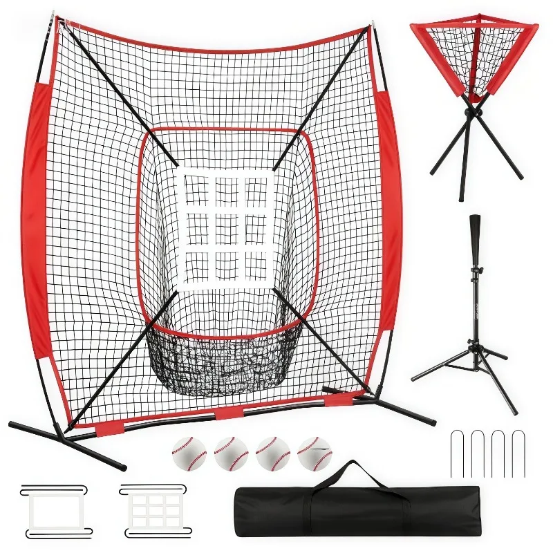 Baseball net set portable indoor