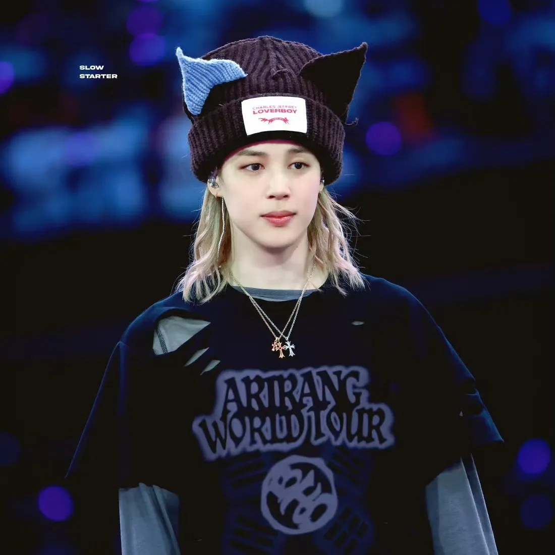 Loverboy2026 Color Block  Ear Knitted Hat Thick Yarn  Unisex Winter Cap Nylon Material Spring Autumn Season