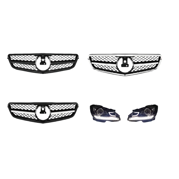 Advanced Styling Old to New C63 Bodykit Complete  Body Kit for  Benz C-Class W204 Pre 2008-2010