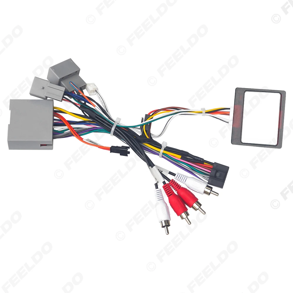 FEELDO Car 16pin Audio Wiring Harness For Chevrolet Blazer Ford Explorer Stereo Installation Wire Adapter