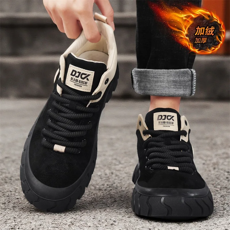 

Men's Waterproof Snow Boots with Plush Lining, Anti-Slip and Wear-Resistant Sneaker Sole, Warm Winter Casual Boots