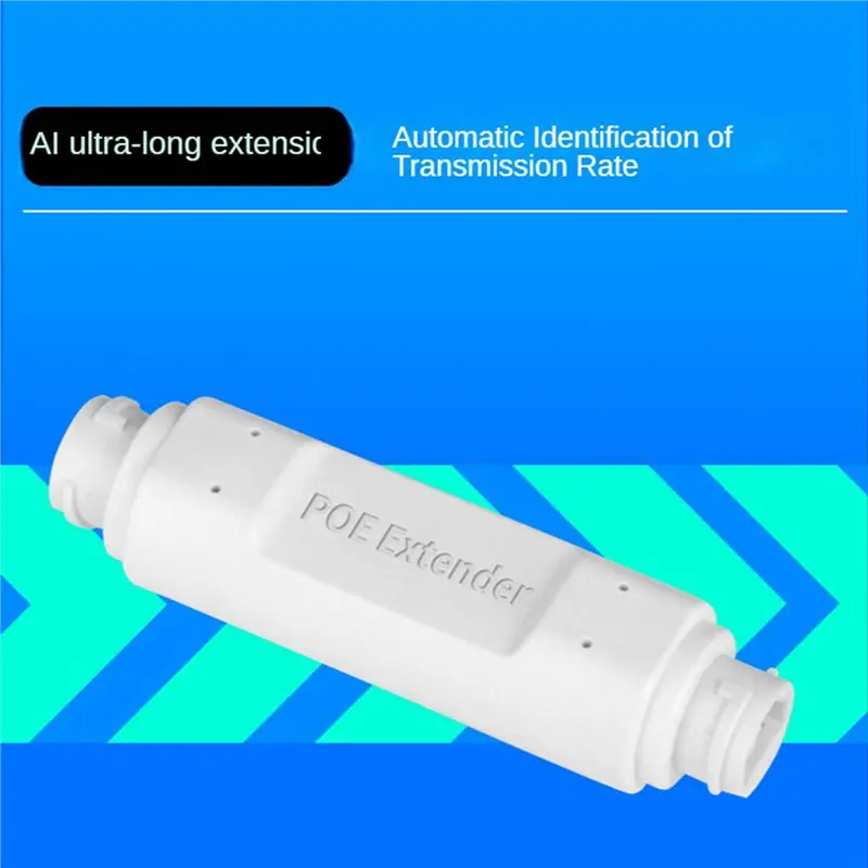 Stylish-2X 1 In 1 Out POE Repeater Network Extender Outdoor Waterproof 250M Extension One In Two Output 48V Poe Switch view 3