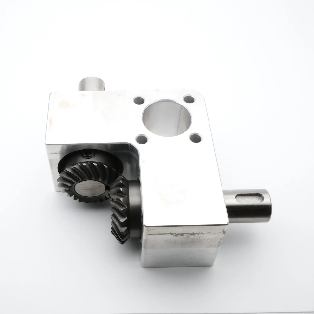 1: 1 20MM Shaft Right Angle Commutator 2M 20T Right Angle Corner Turning Device Spiral Bevel Aluminum Spiral Keyway Gearbox