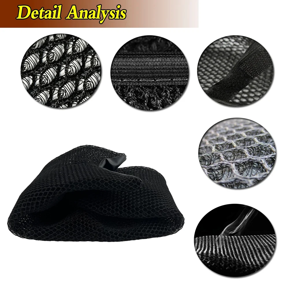 For BMW F800GS F700GS F650GS Rear Seat Cowl Cover 3D Mesh Net Waterproof Sunproof Protector F800 F700 F650 GS Motor Accessories