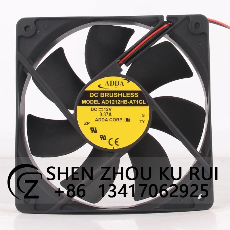 

Case Fan Dual Ball Bearing for ADDA AD1212HB-A71GL 120*120*25mm 12V 0.37A 12025 Inverter Cooling Fan