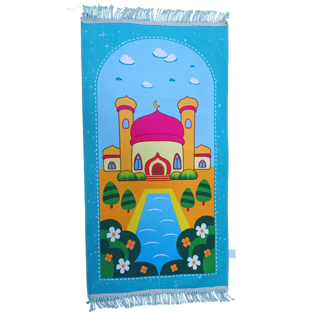 Children's Prayer Mat Carpets for Prayers Islamic Carpet for Women's Rugs Mats for Kids Gifts Kit Child Rug Followers of Islam