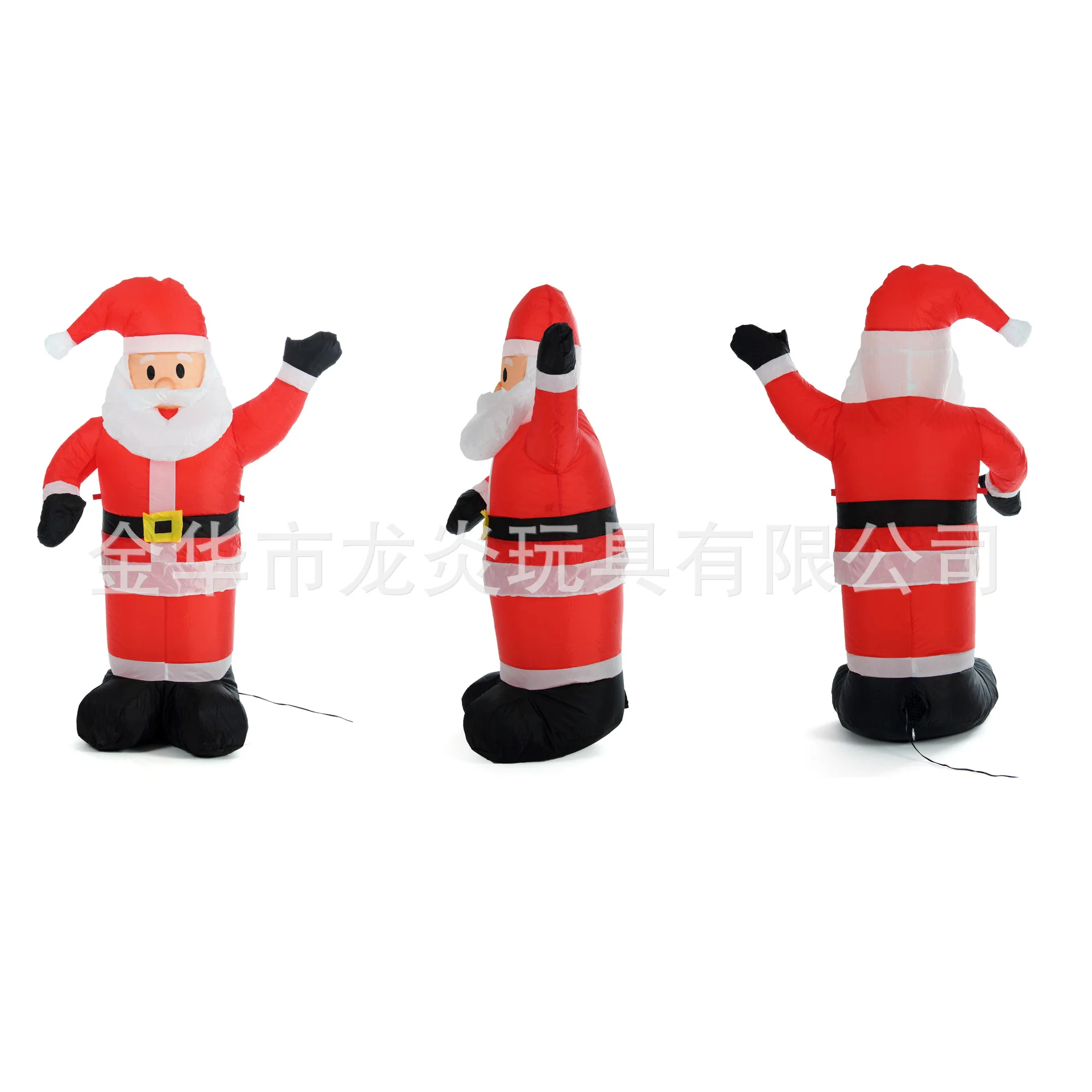 Cross-border Christmas 1.2 meters inflatable wave Santa air mold festive atmosphere arrangement props outdoor ornaments