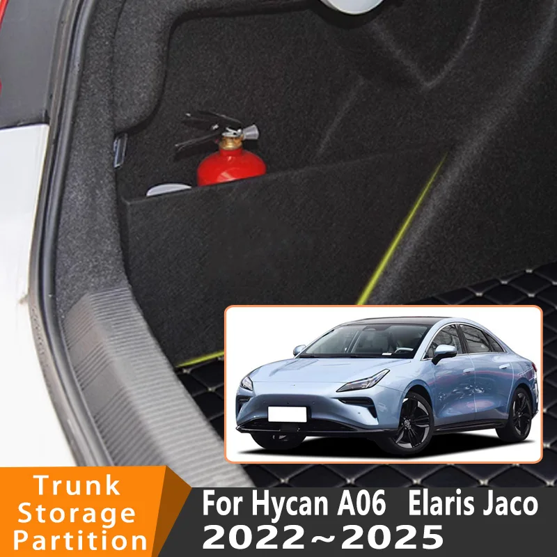 

Auto Accessories For Hycan A06 2022~2025 2024 23 Car Organizer Thickening Trunk Side Partition Trunk Interior Storage Box Parts