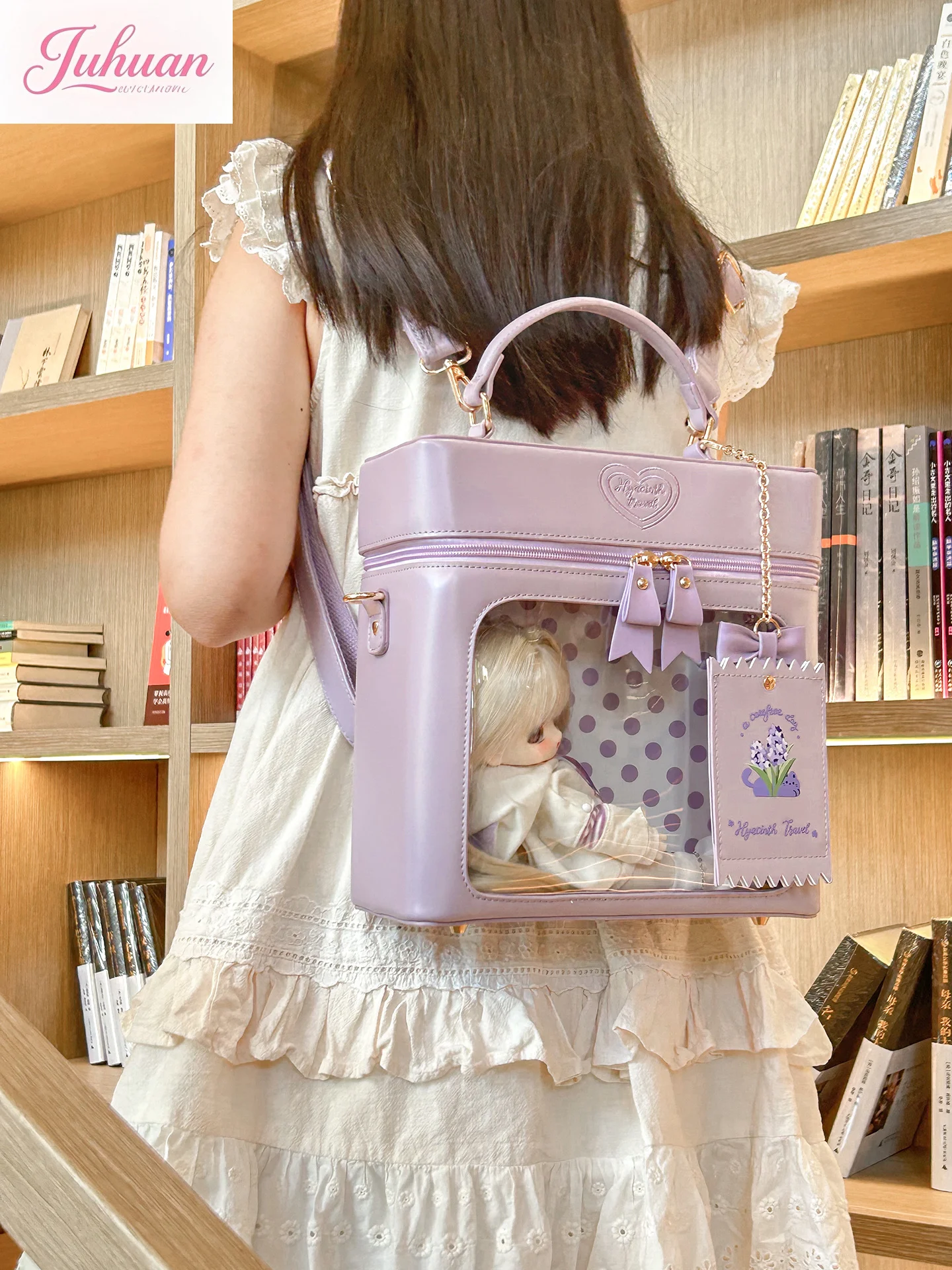 

2025 New Original 6-point Bjd Baby Bag for Women's Daily Commuting Portable Oblique Lta Bags College Style Backpack for Women