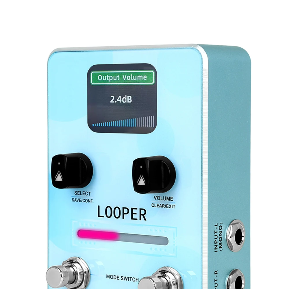 IRIN XS-02 Looper Guitar Effect Pedal 40 Looper Storage Positions 44.1kHz 16bit Looper Pedal 160 Minutes Total Recording Time