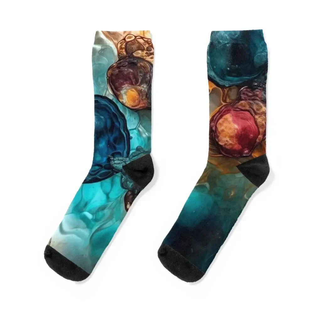 

Abstract Fluid Art #17 Socks Non-slip cotton loose Socks Ladies Men's