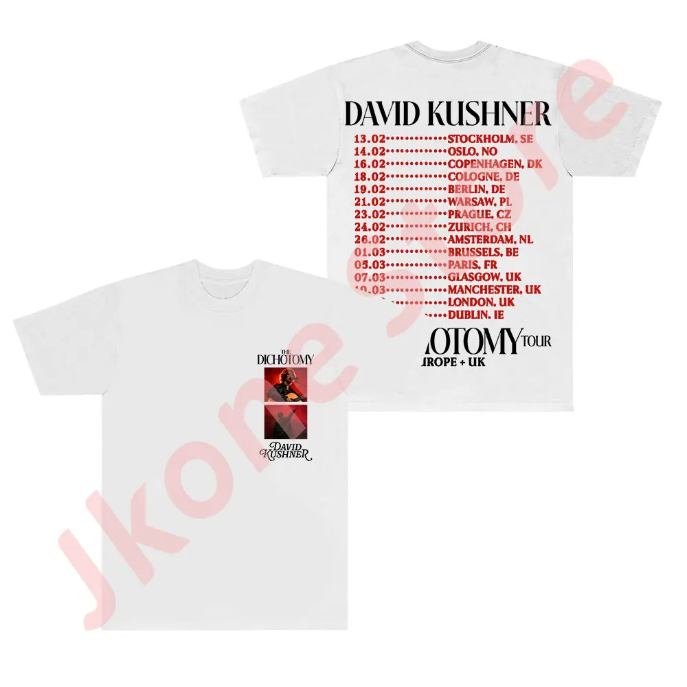 David Kushner The Dichotomy Tour Europe Merch T-Shirts Cosplay Women Men Fashion Casual Short Sleeve Tee