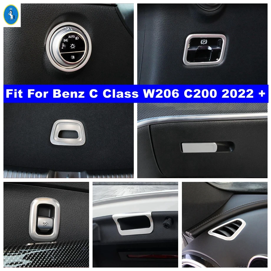 

Lights Switch / Glove Storage Box / Dashboard Air AC Cover Trim For Mercedes-Benz C Class W206 C200 2022 2023 Car Accessories