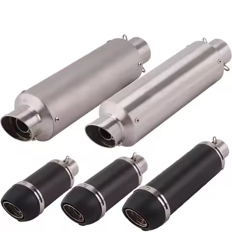 Universal 51MM Motorcycle Exhaust Muffler Pipe Escape Moto for kawasaki er6n sv650 Z800 R1 cb650f cb1000r cbr250r