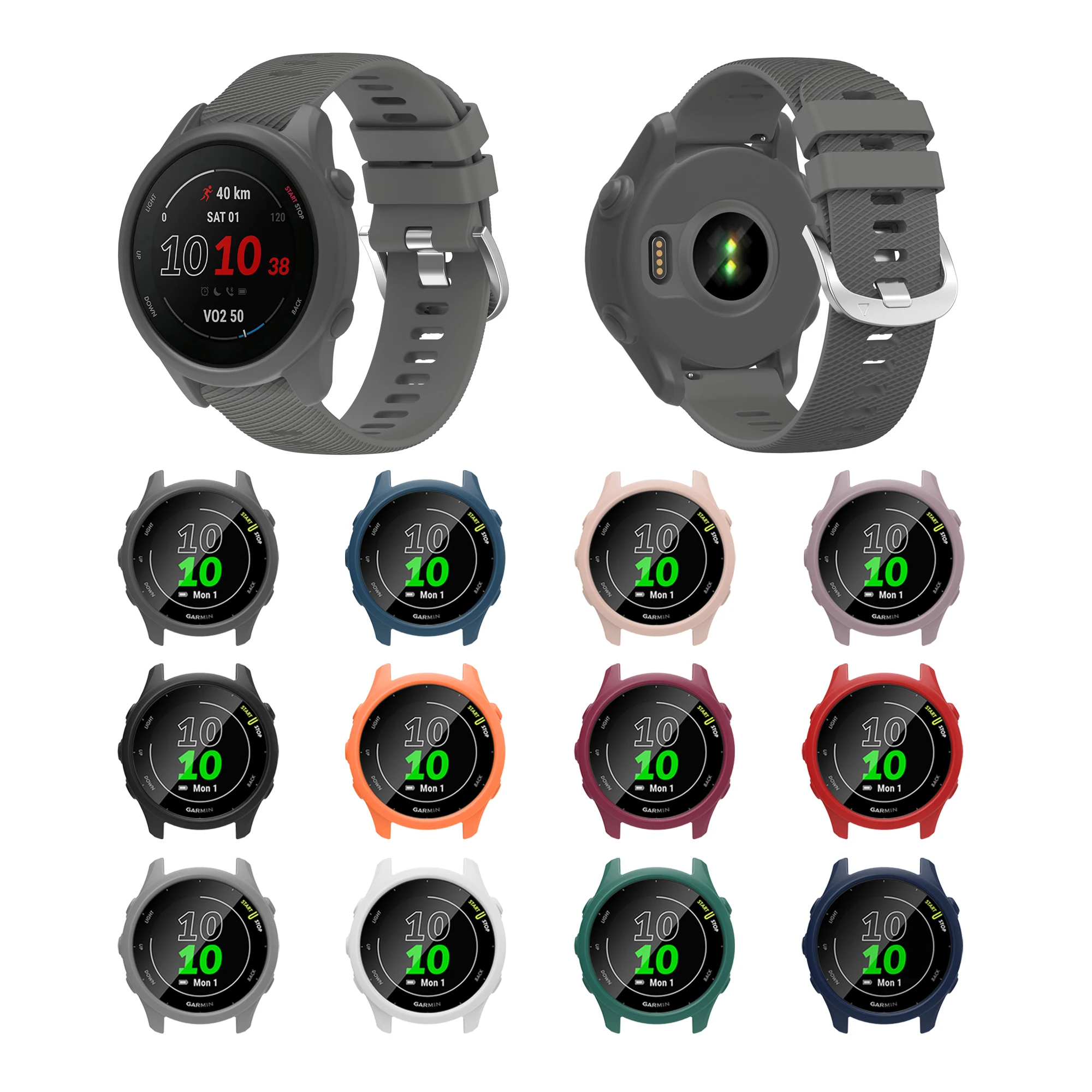 Funda protectora para reloj inteligente, Compatible con Garmin Forerunner 255, Garmin Forerunner 255