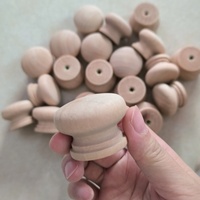 Natural Wooden Cabinet Drawer Wardrobe Knobs Pull Handle Furniture Door Knobs Kitchen Cabinet Pulls 10pcs