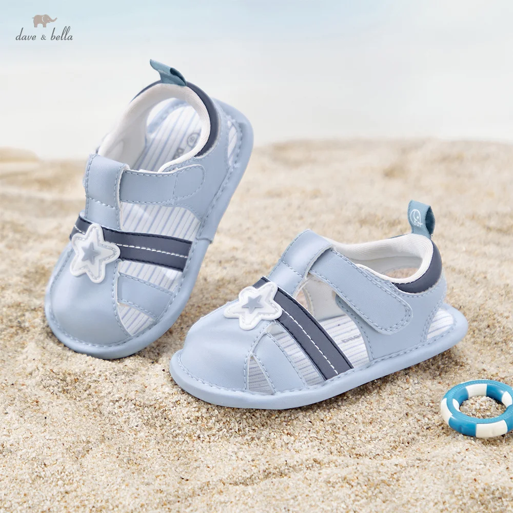 Dave Bella Baby Boys Sandals Toddler Shoes Summer Fashion Casual Beach Flower First Walkers Children Soft Soled Sandal DB2261252