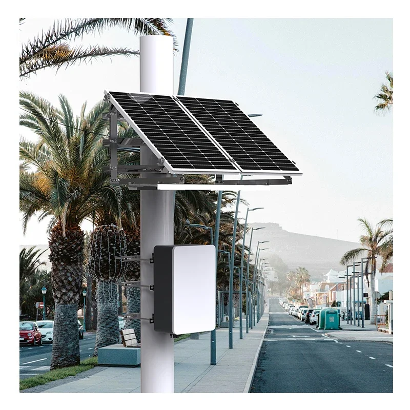 100AH 200AH Solar CCTV Kit All-in-One Solar Power Supply System for CCTV 12V/24V DC for Starlink