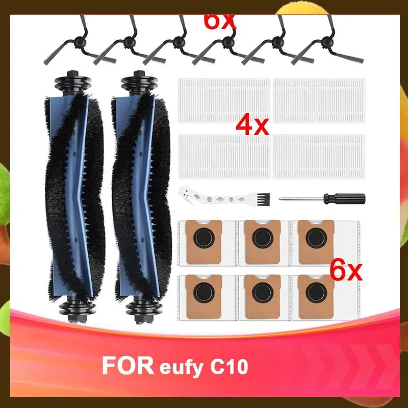 

20 Pack Replacement Accessories Compatible With Eufy C10 Robot Vacuum Compatible Best Like The Original Accessories-Retail