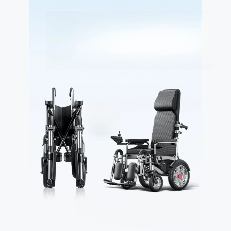 

Luxury electric wheelchair for the elderly intelligent automatic folding lightweight mobility wheelchair for the elderly