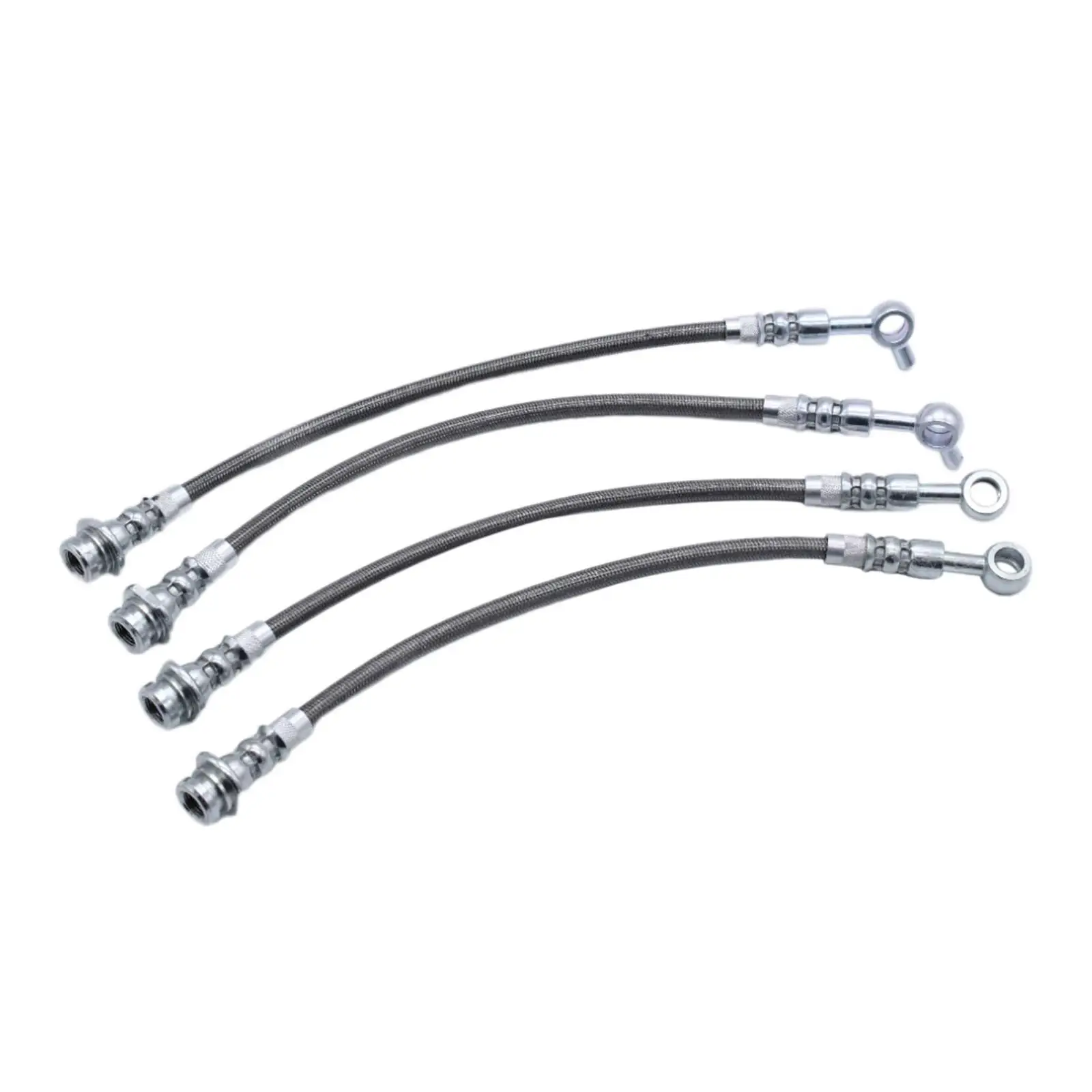 4x Braided Brake Hose Kit Repair Replacement for Nissan Patrol GQ Y60