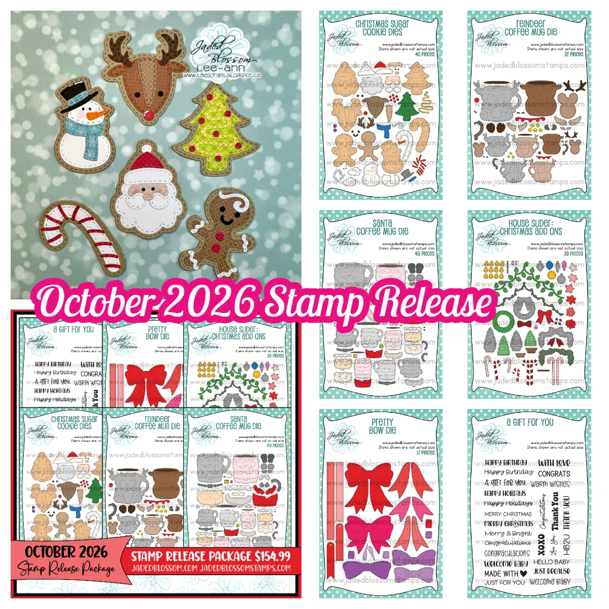 Christmas Sugar Cookie Metal Cutting Dies a Gift for You Stamps Set Scrapbooking DIY Album Embossing Craft Pretty Bow Cut Die