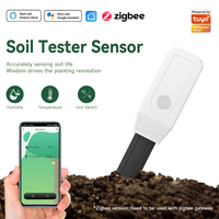 Tuya ZigBee Soil Tester Sensor Real TimeTest Humidity Temperature Moisture Sensor Remote Monitoring for Flower Potting Planting