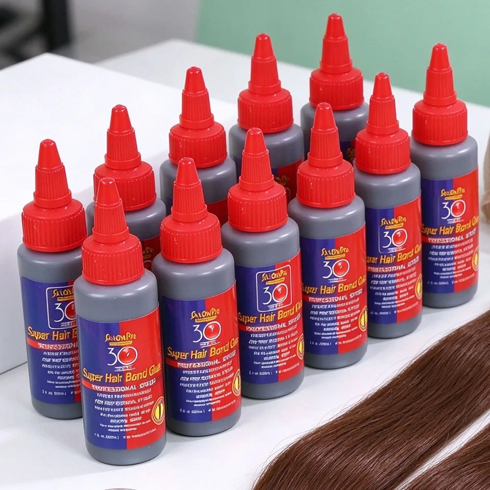 1/2/4FL.OZ Wig Glue Professional Hair Extension Anti-fungus Hair Bonding Glue Toupee Tool Liquid Adhesive False Eyelashes