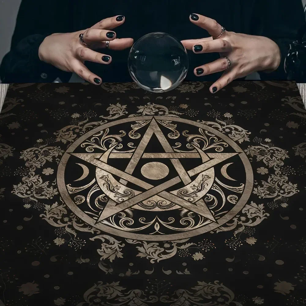 Altar Cloth Tarot Table Cover Starry Twelve Constellations Love Career Oracle Card Tablecloth Moon Tarot Table Cloth Divination