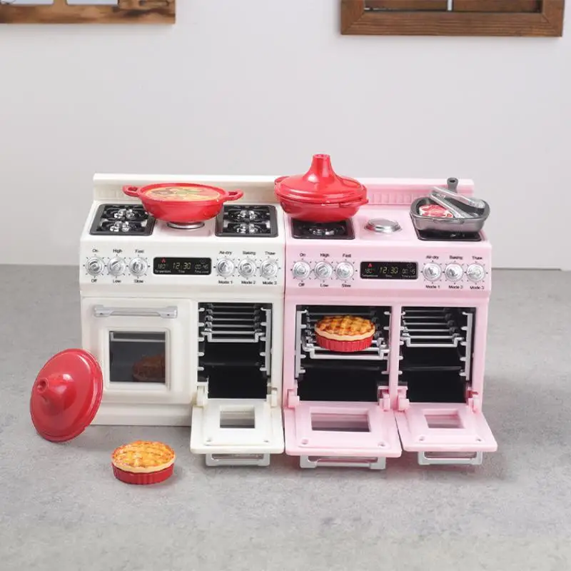 Mini Model Stove Kitchen Scene Simulation Children'S Doll Play Home Toy Ornament Compact Kitchenware Set For Playtime Fun