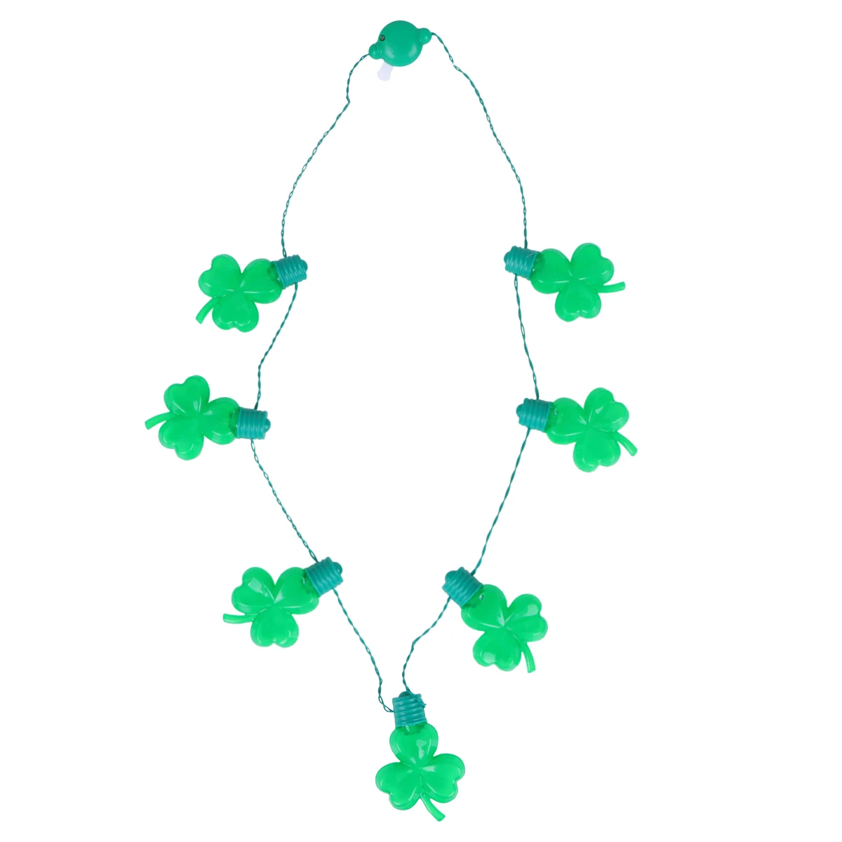 

Glowing Necklace Clover LED String Lights St Patricks Day Festival Shamrock Necklace Luminous Party Accessories Beauty