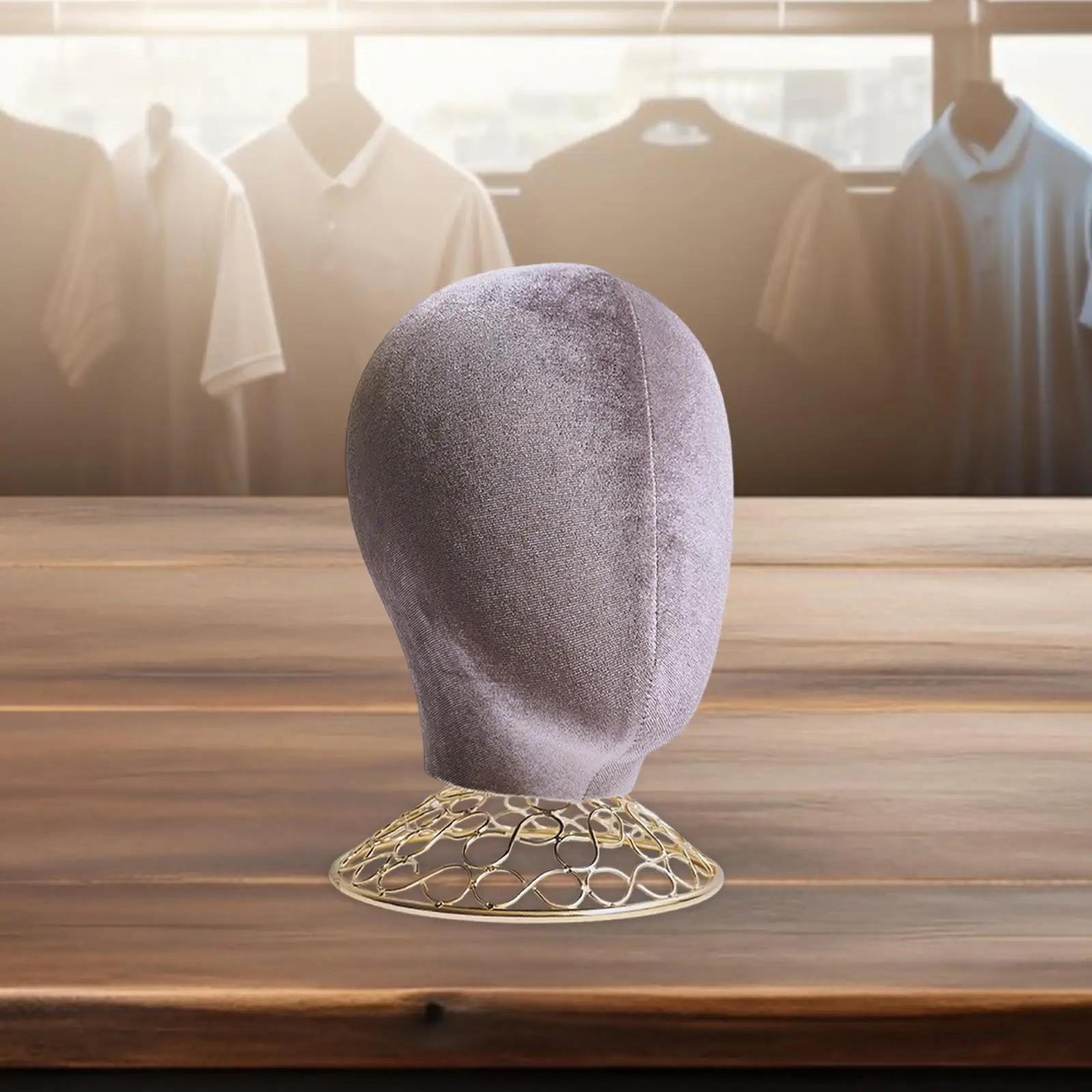

Manikin Head Model with Base Versatile Hat Display Head Wig Display Stand Tool