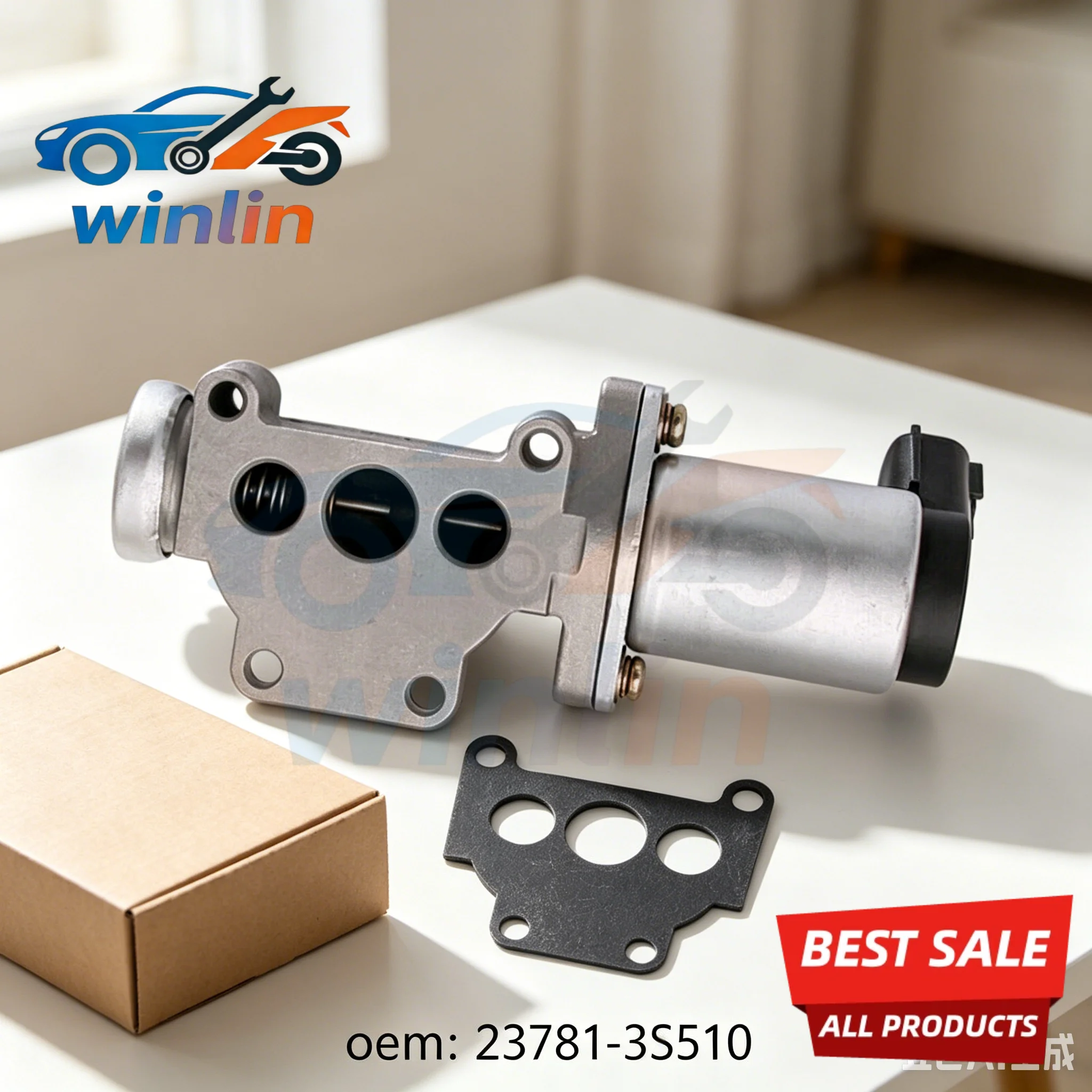 1 PC OEM 23781-3S510 Idle Air Control Valve for 1998-2004 Nissan Frontier 2000-2004 Xterra 2.4L Engine Replacement
