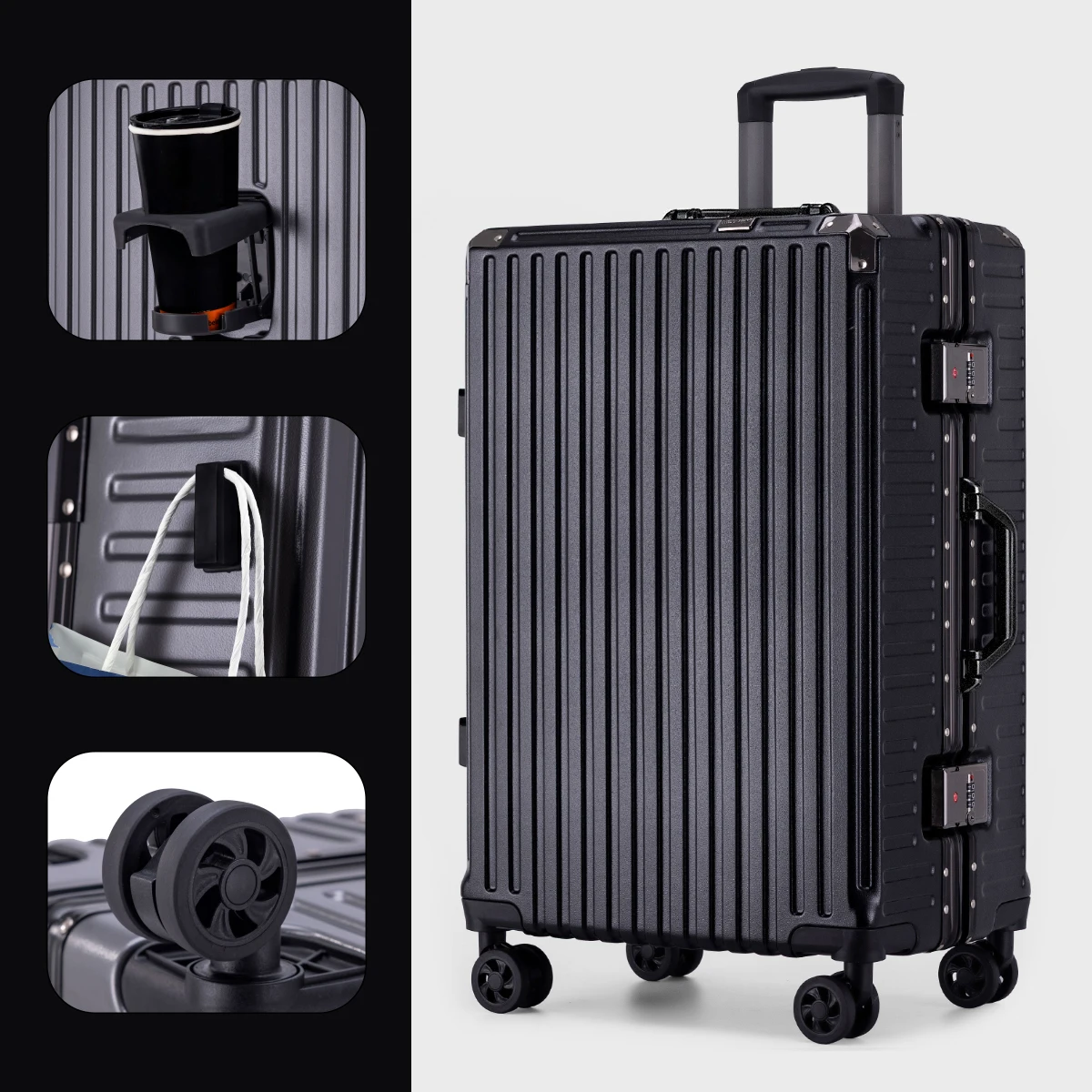 Strong and Durable Multifunctional Trolley Suitcase, New Large-Capacity Suitcase, Universal Wheel Student Password Box